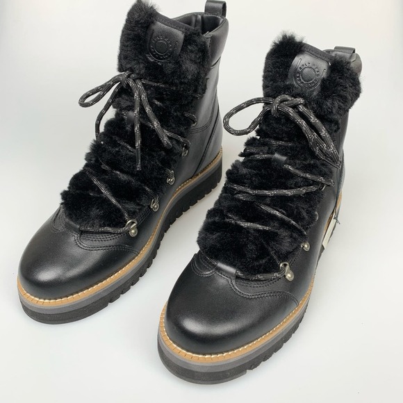 NEW Cole Haan ZeroGrand Lodge Hiker Boot BLACK Waterproof Size 9.5 - Picture 3 of 13